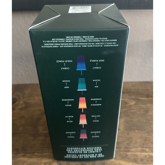 Starbucks 2020 Summer 5 Color-Changing Reusable Cold 24 Oz Cups Tumbler & Straws - Picture 5 of 6